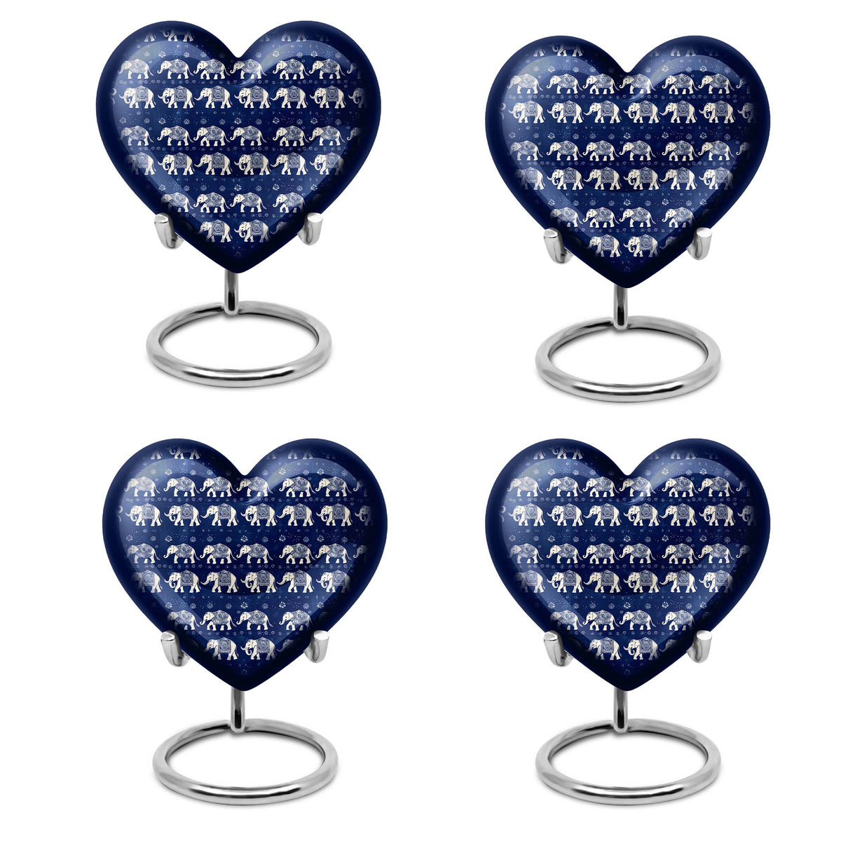 Elephant Family Theme 3 Inch Keepsake Pack of 4