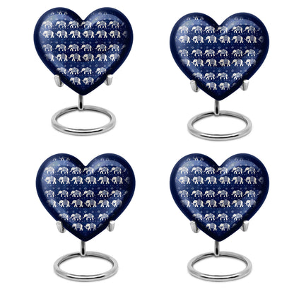 Elephant Family Theme 3 Inch Keepsake Pack of 4