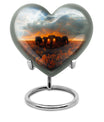 Elephant Family Heart Urn