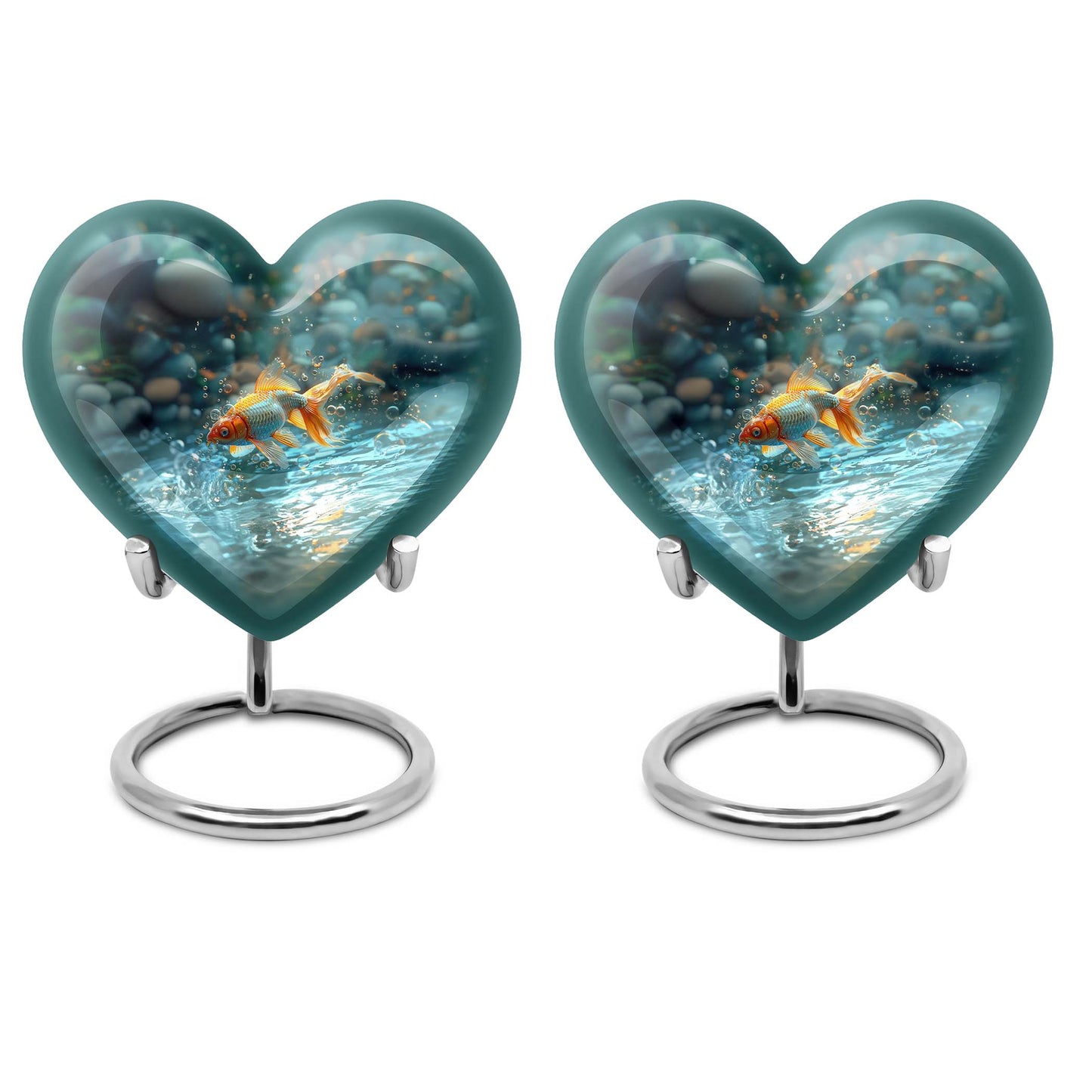 Gold Fish Theme 3 Inch Keepsake Pack of 2