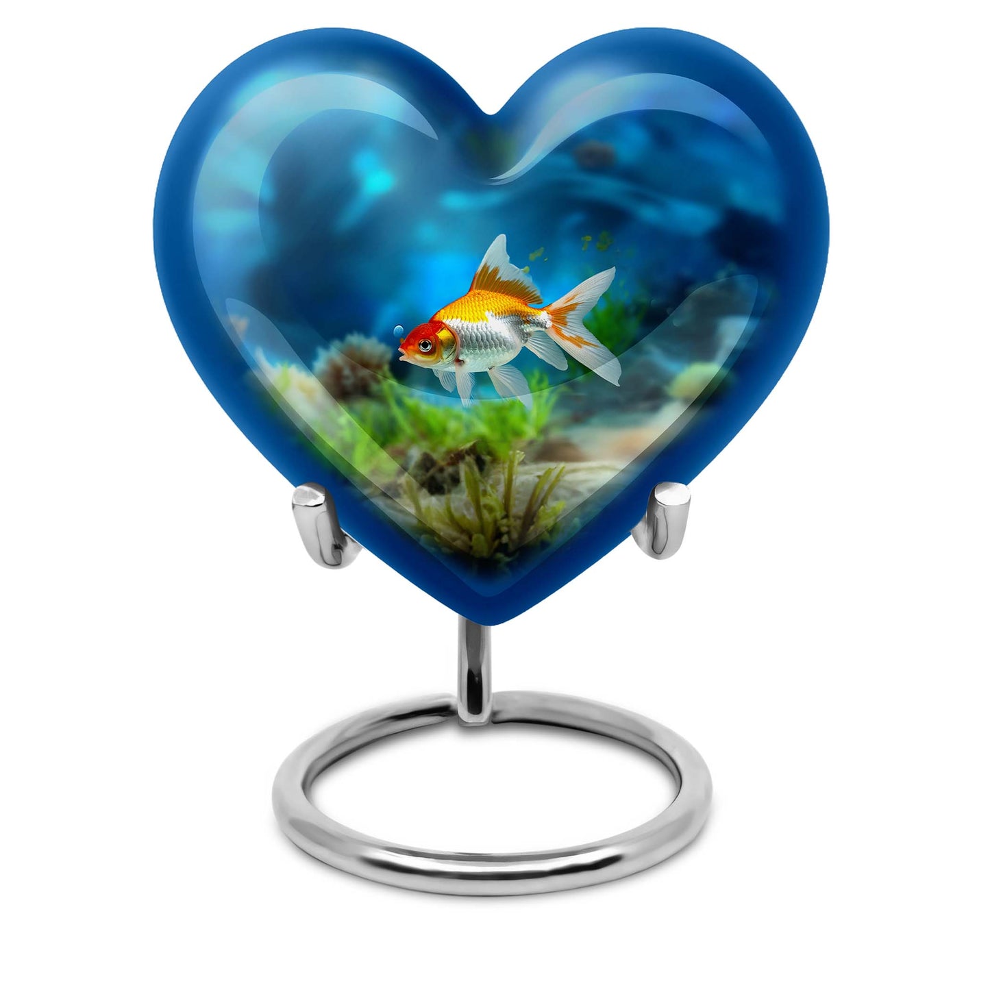 gold fish urn