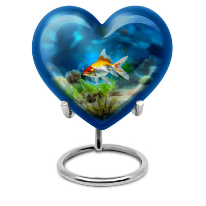 gold fish urn