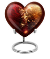 Heart urn designed gold fish urn