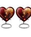 Heart urn designed gold fish urn