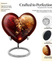 Heart urn designed gold fish urn