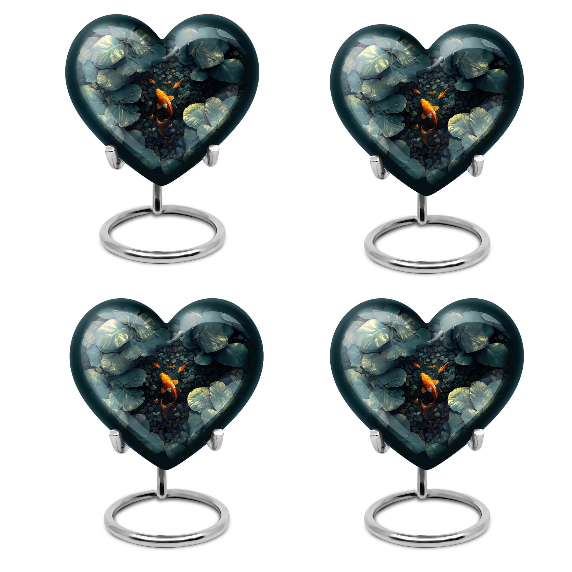 Gold Fish Theme 3 Inch Keepsake Pack of 4