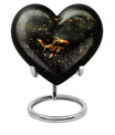 gold fish heart urn