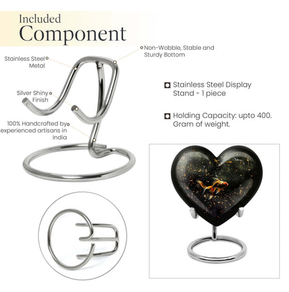 gold fish heart urn
