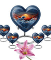 heart-shaped ocean waves urn