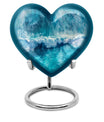 Heart cremation urn