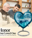 Heart cremation urn