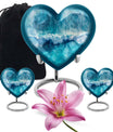 Heart cremation urn