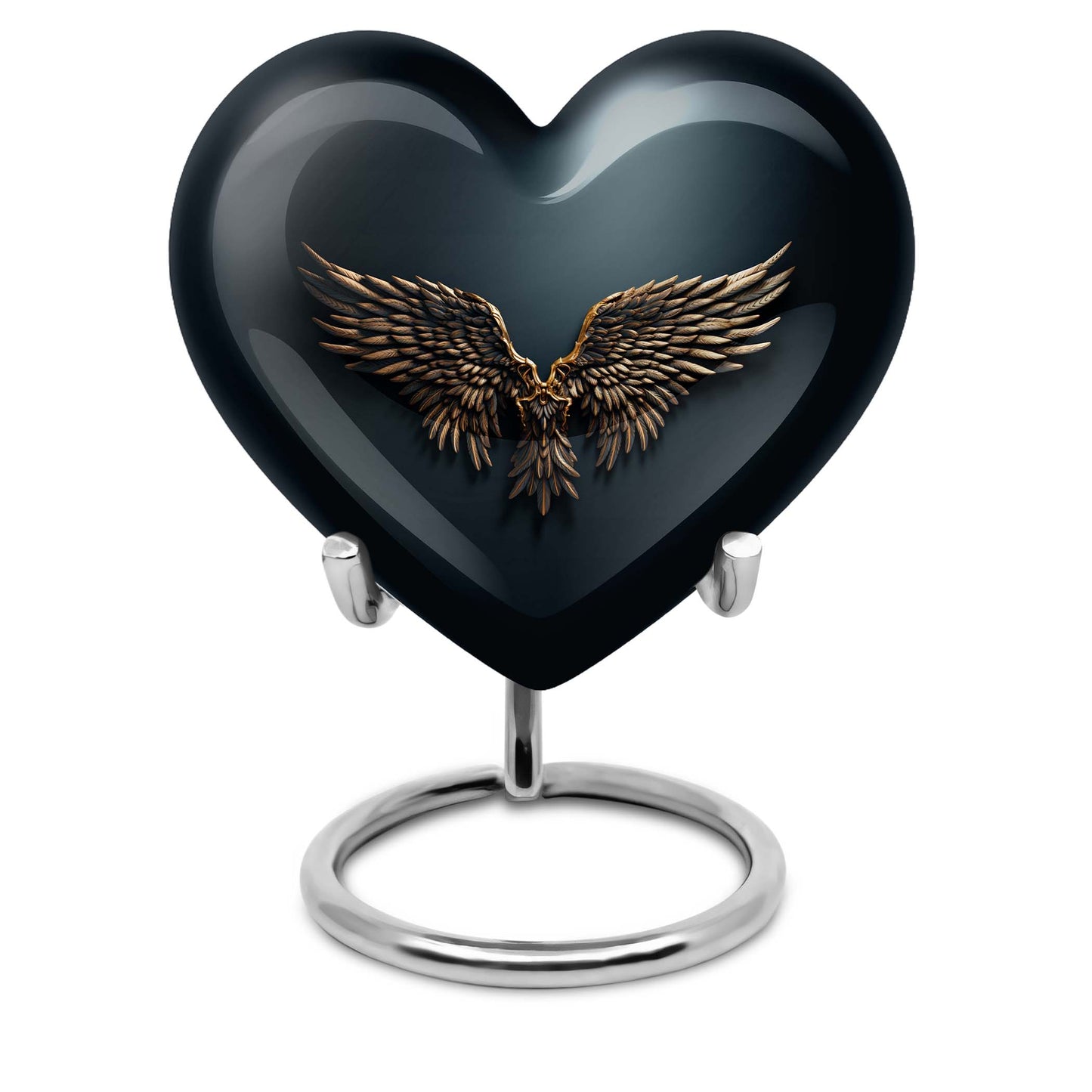 10 inch wings blue memorial urn for mom