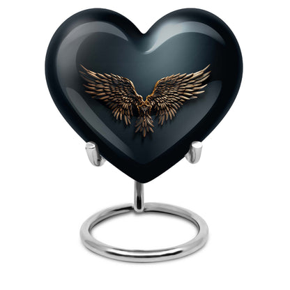 10 inch wings blue memorial urn for mom