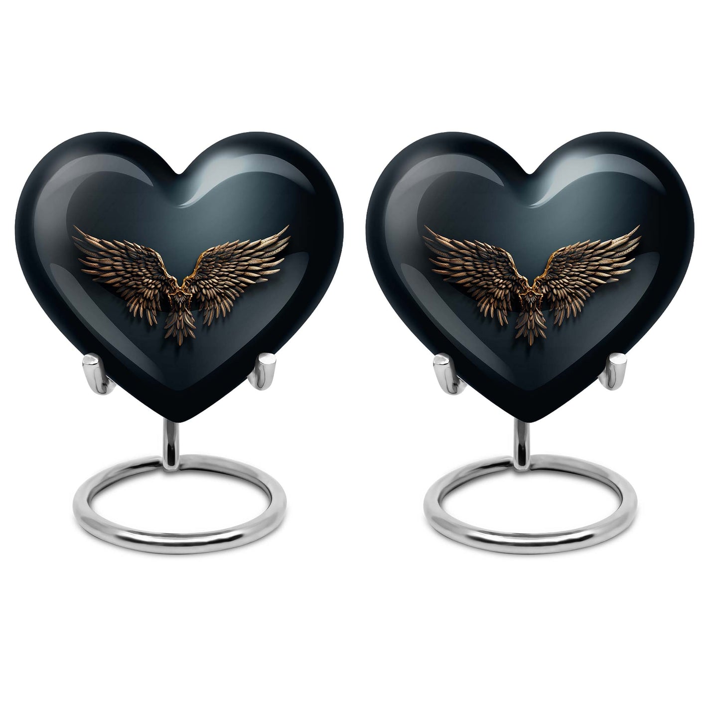 10 inch wings blue memorial urn for mom