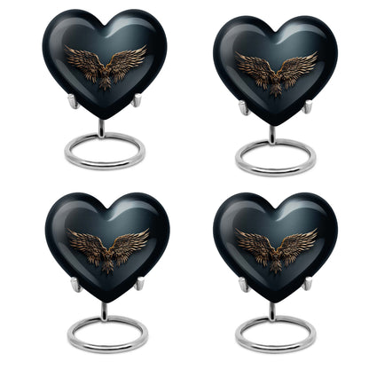 10 inch wings blue memorial urn for mom