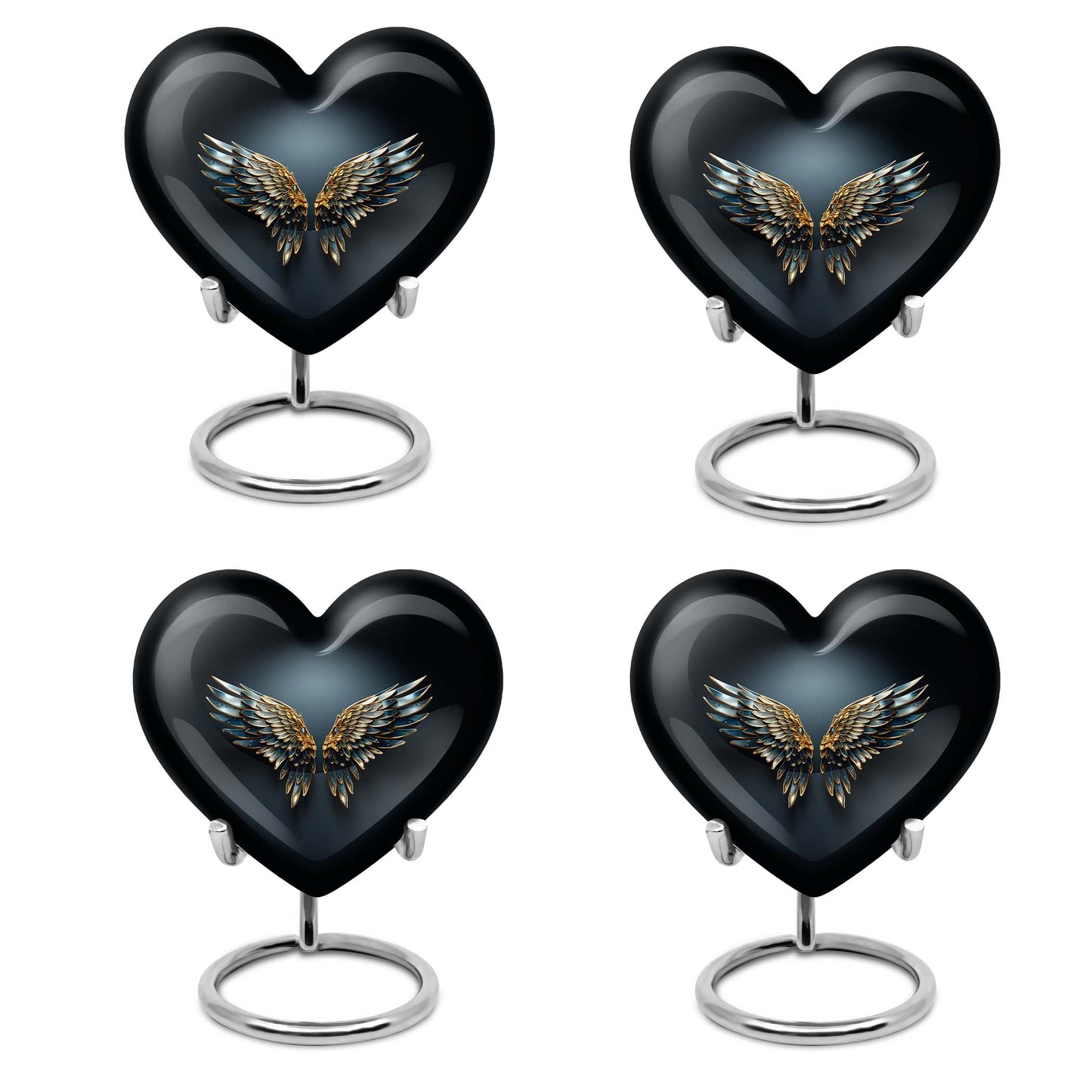 Wings Blue Theme 3 Inch Keepsake Pack of 4