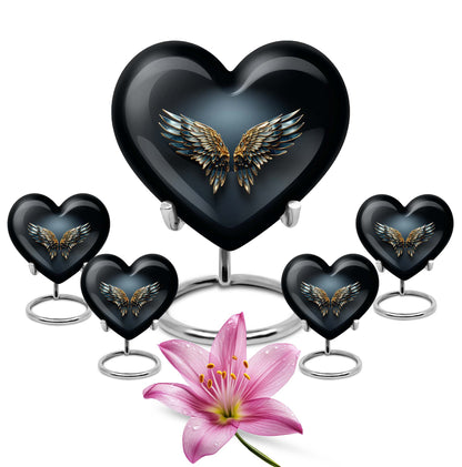 Wings Blue Heart Urn
