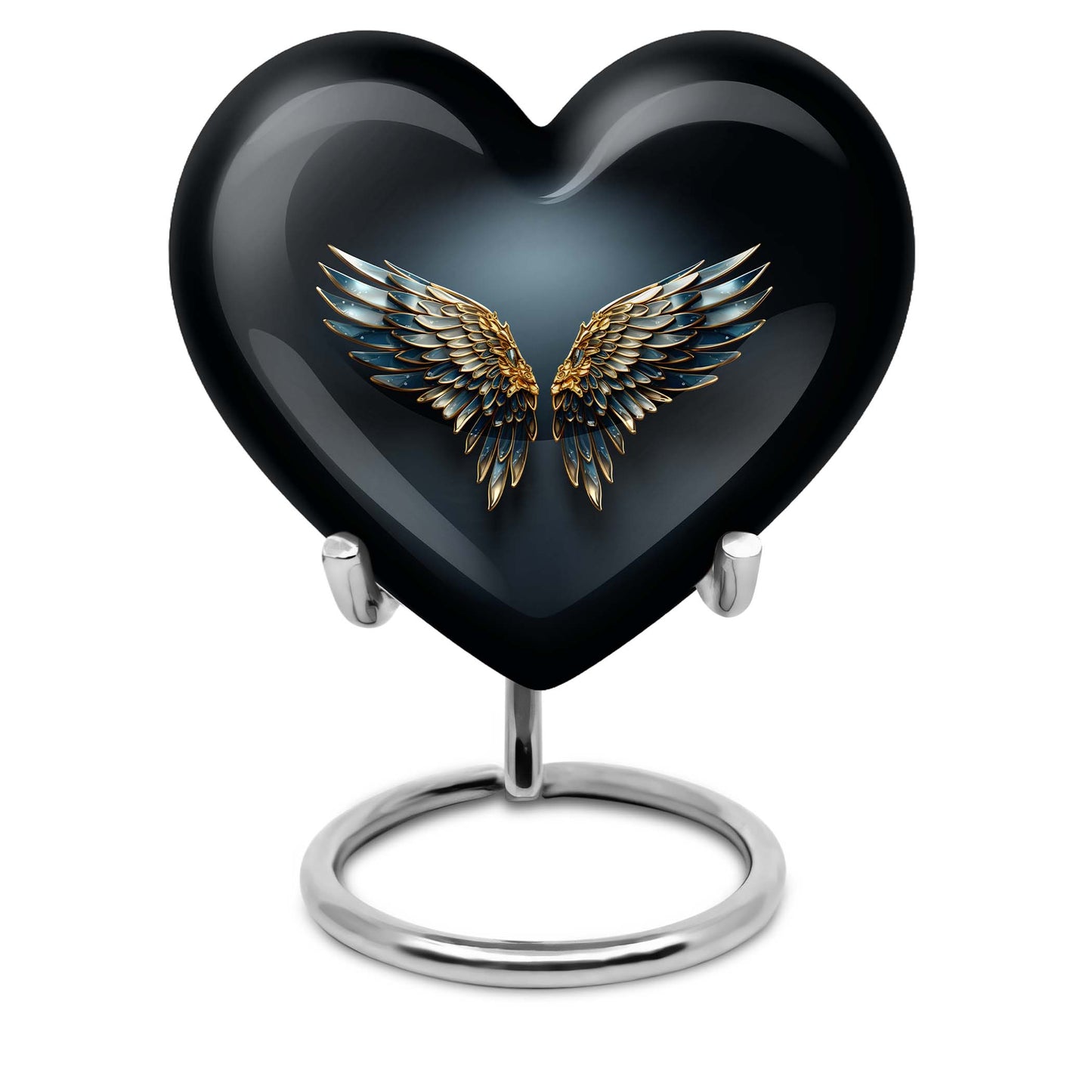 Wings Blue Heart Urn