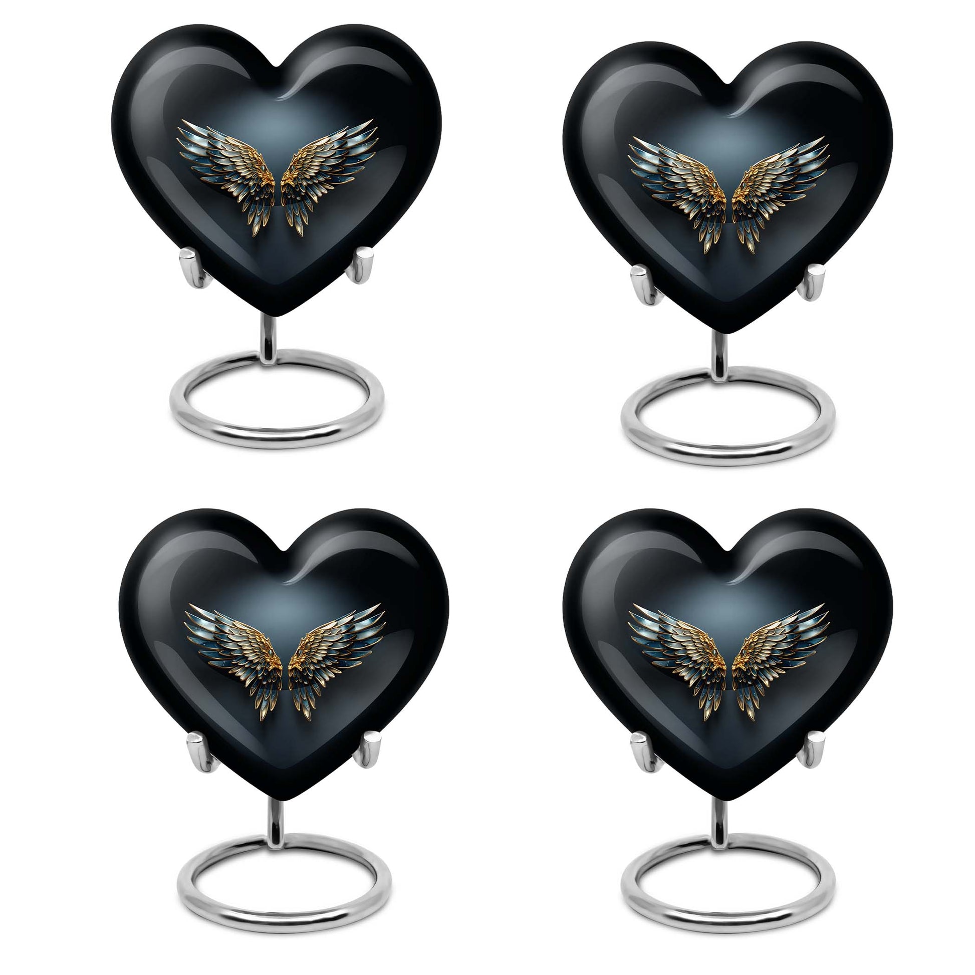 Wings Blue Heart Urn