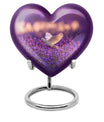 heart-shaped memorial urn