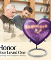 heart-shaped memorial urn