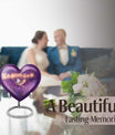 heart-shaped memorial urn