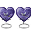 White Dove On Purple Theme 3 Inch Keepsake Pack of 2