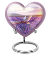 White Dove On Purple Theme 3 Inch Keepsake