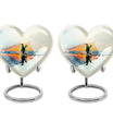 Penguin Urn, heart-shaped burial funeral urn