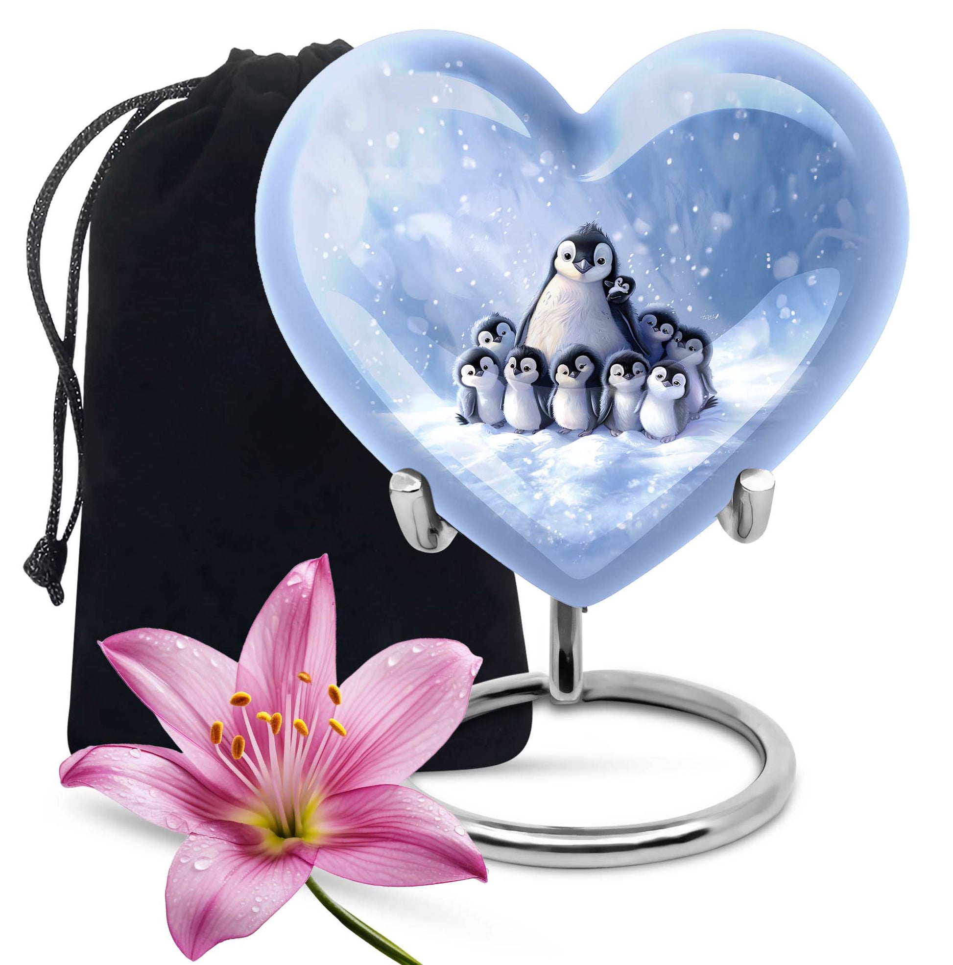 Penguin Theme Large Urn 10 Inch