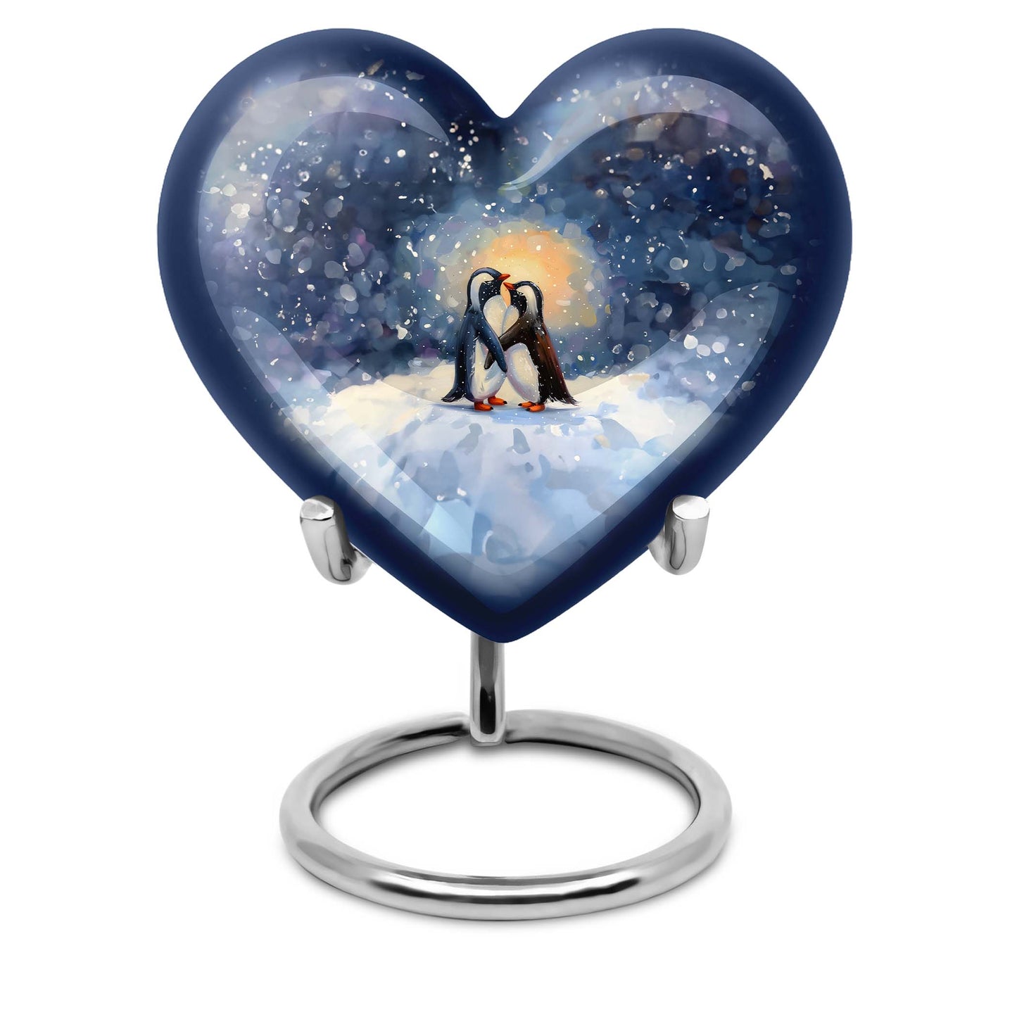 Heart Urn in butterfly theme