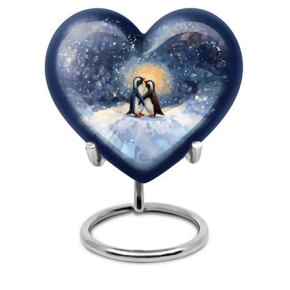 Heart Urn in butterfly theme