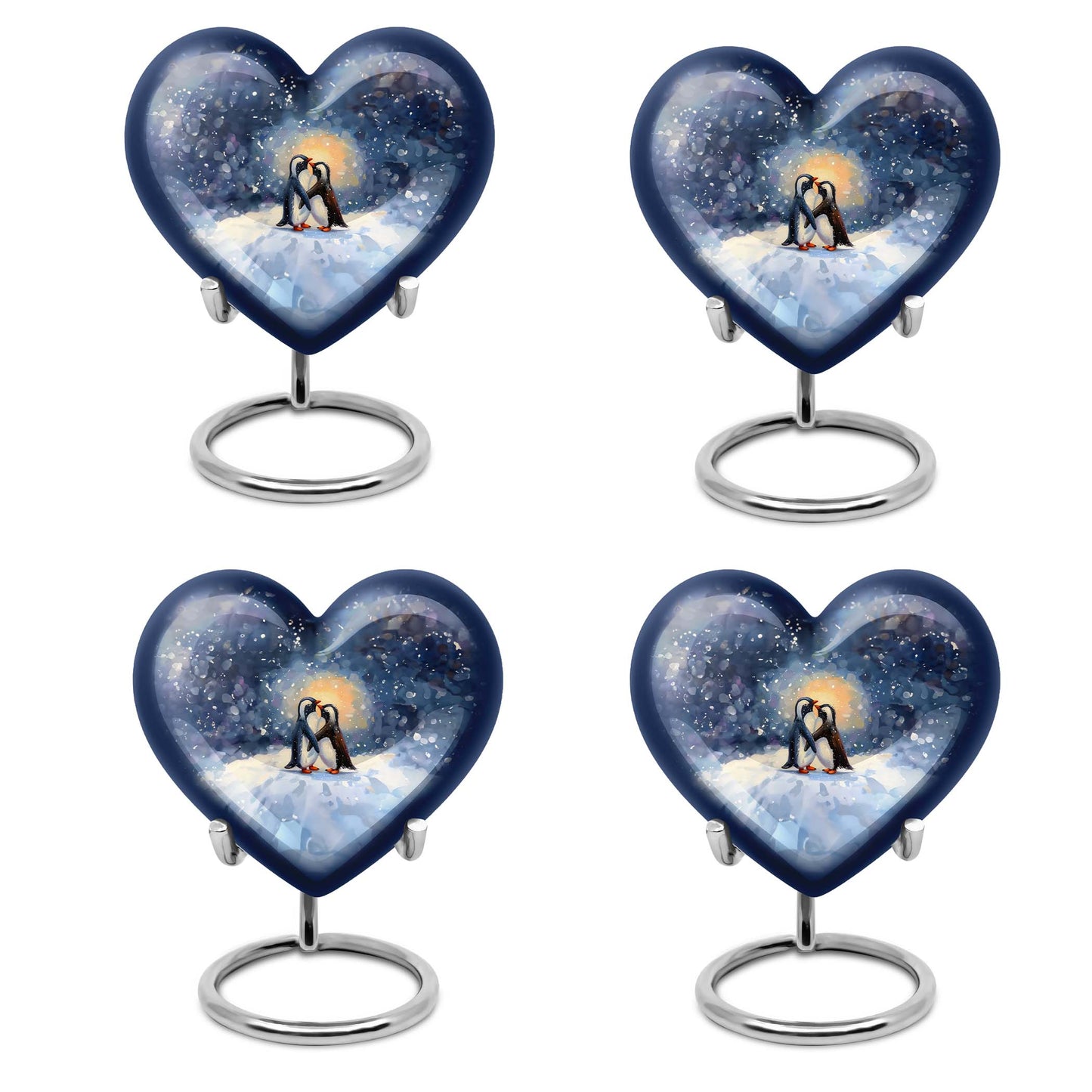 Heart Urn in butterfly theme