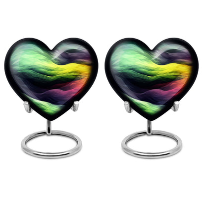 heart-shaped abstract urn