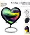 heart-shaped abstract urn