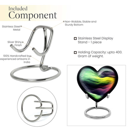 heart-shaped abstract urn
