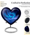 Northern Lights Heart Urn