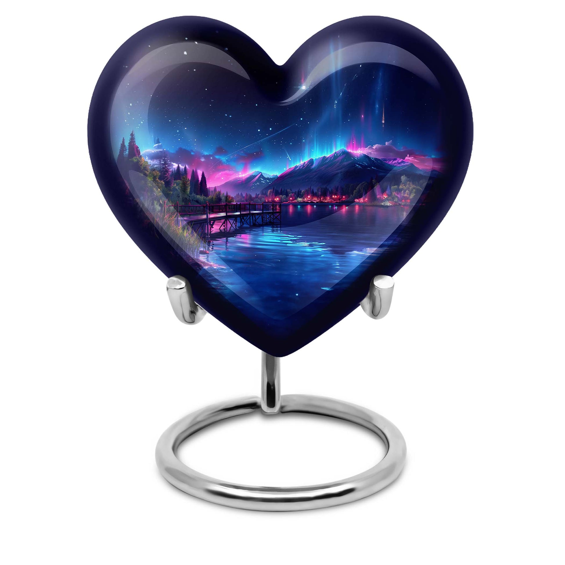 Northern Lights memorial urn for men