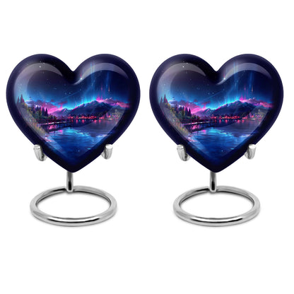 Northern Lights memorial urn for men