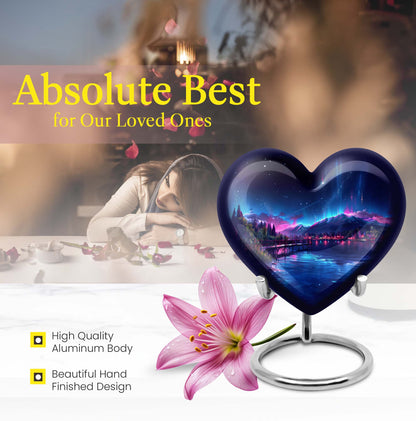 Northern Lights memorial urn for men