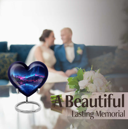 Northern Lights memorial urn for men