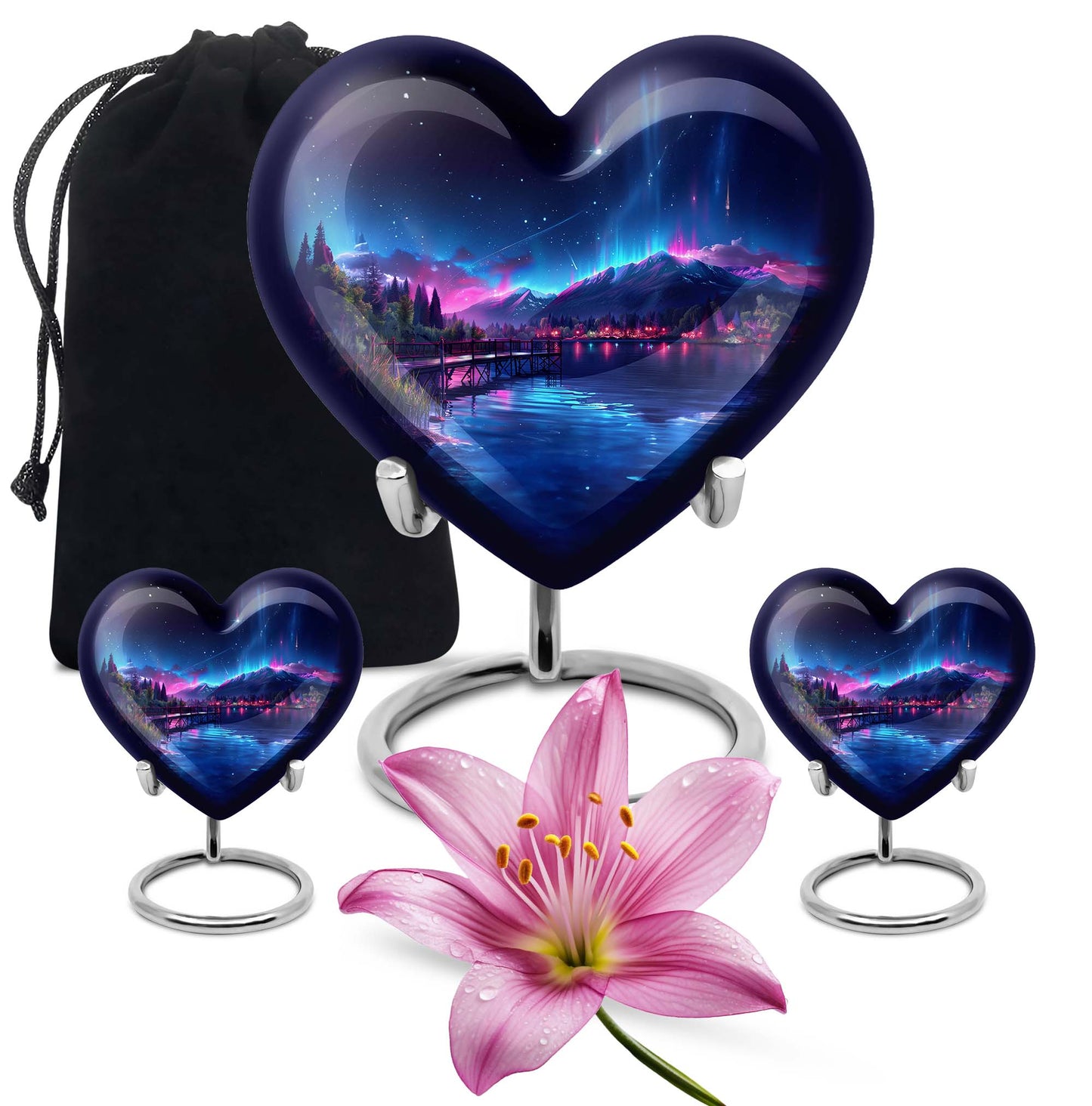 Northern Lights memorial urn for men