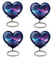 Northern Lights themed heart urn