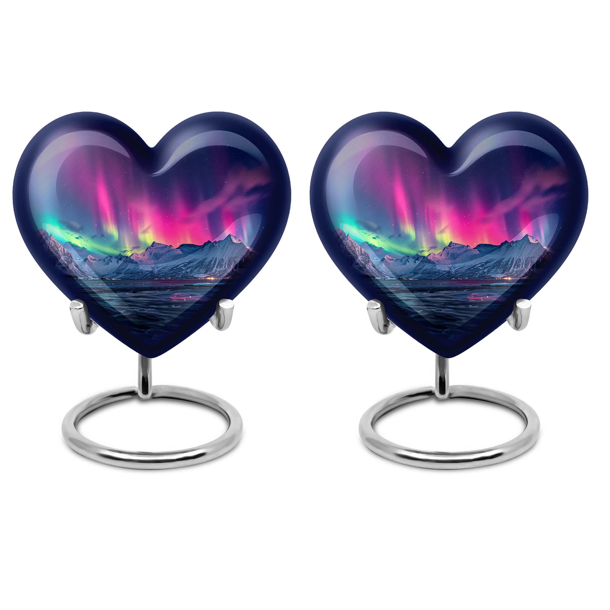 Aurora Borealis Theme 3 Inch Keepsake Pack of 2