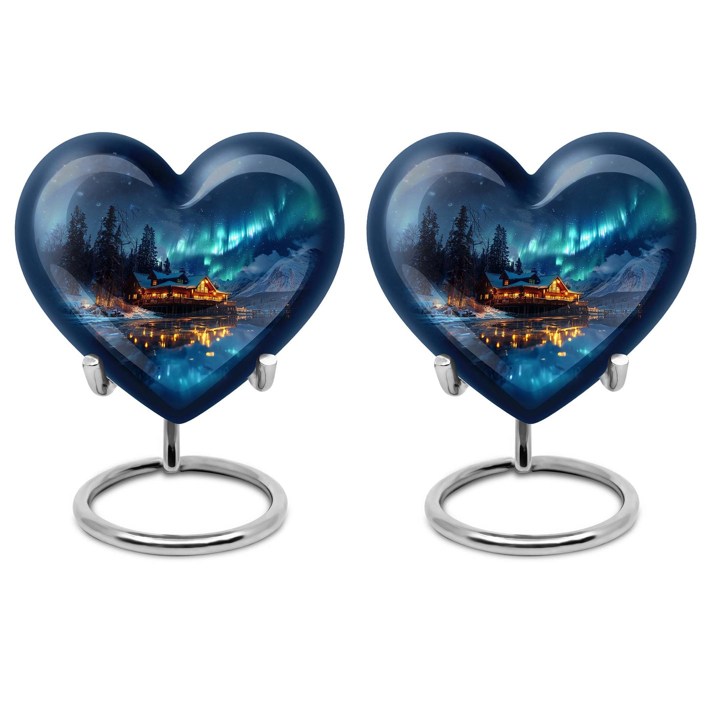 Aurora Borealis Borealis Theme 3 Inch Keepsake Pack of 2