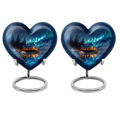 Aurora Borealis Borealis Theme 3 Inch Keepsake Pack of 2