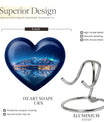 Heart-shaped Aurora Borealis urn