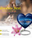 Heart-shaped Aurora Borealis urn
