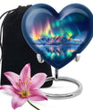Aurora Borealis Theme Large Urn 10 Inch